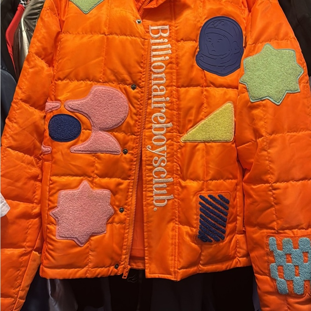 Billionaire Boys Club Orange Quilted Jacket
